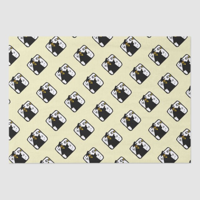 Student Receiving Diploma Graduation Tissue Paper (Front)