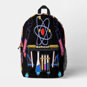 Student School Bag Featuring Geometry Elements