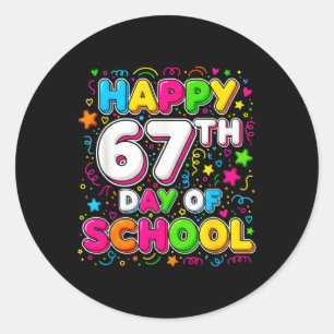 Student Six Seven Trending 67 Happy 67th Day Of Sc Classic Round Sticker