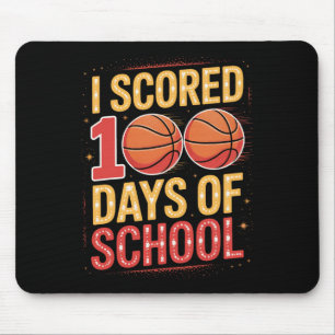 Student Sketll I Scored 100 Days Of School Mouse Pad