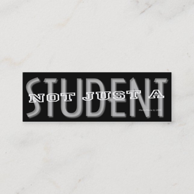 Student - Social Media Personal Card (Front)