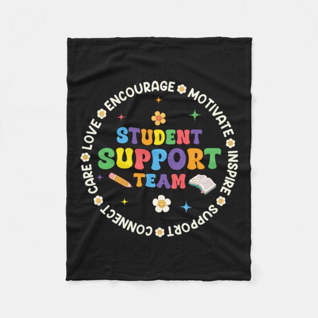 Student Support Team Appreciation Week Back To Fleece Blanket (Front)