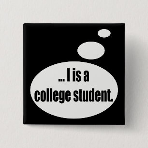 Student Talking T-shirts Gifts 15 Cm Square Badge
