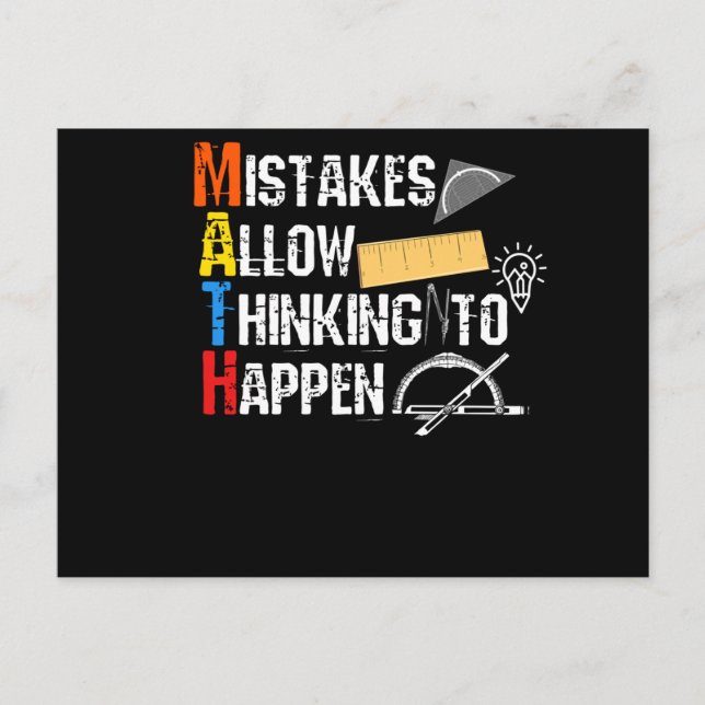 student, teacher, equation, teaching, school, calc postcard (Front)