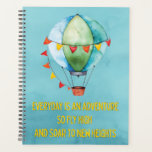 Student Teacher Inspiratonal Quote Planner<br><div class="desc">Keep inspired with this motivational and inspirational quote: Everyday is an adventure so fly high and soar to new heights. Colourful watercolor art featuring a hot air balloon ready to travel to new destinations. Modern font.</div>