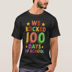 Student Teacher Music We Rocked 100 Days Of Schoo T-Shirt