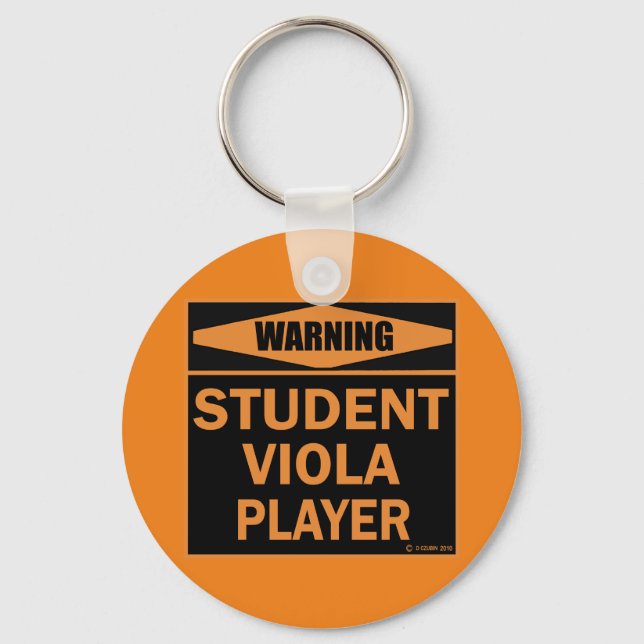 Student Viola Player Key Ring (Front)