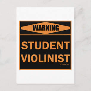 Student Violinist Postcard