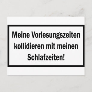 Studenten Vorlesungszeiten icon Postcard