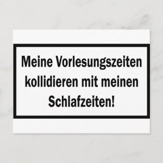 Studenten Vorlesungszeiten icon Postcard