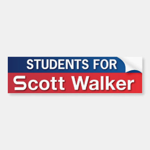 Students for Scott Walker Bumper Sticker
