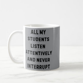 Students Listen Attentively Teacher White Lie Coffee Mug