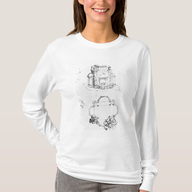 Studies for a building of a centralised plan T-Shirt (Front)