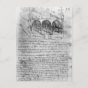 Studies for stables postcard