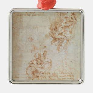 Studies of Madonna and Child Metal Tree Decoration
