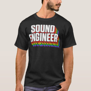 Studio Audio Engineer Fun Sing Sound Guy Tech  T-Shirt