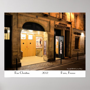 Studio Christine, Paris France Poster
