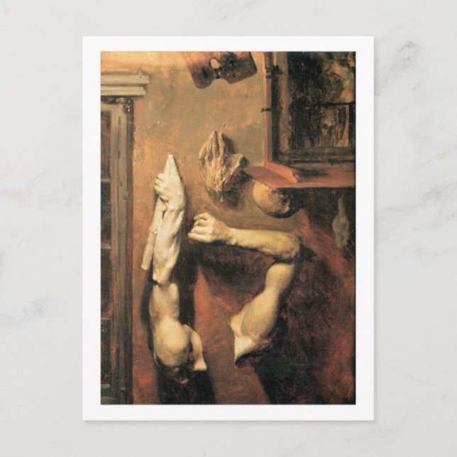 Studio Interior with Casts postcard (Front)
