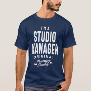 Studio Manager Gift Funny Job Title Profession T-Shirt