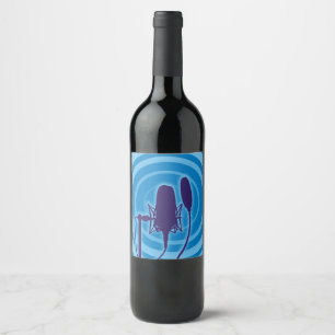 Studio Microphone Wine Label