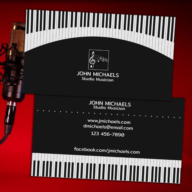 Studio Musician Business Card (Creator Uploaded)
