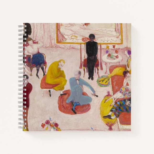Studio Party by Florine Stettheimer Notebook (Front)
