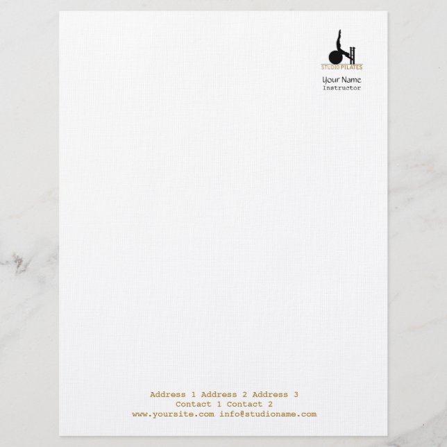 Studio Pilates - Letterhead (Front)