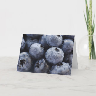 Studio shot of blueberries 3 card