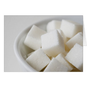 Studio shot of sugar cubes in bowl