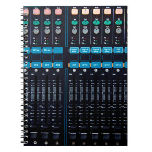 Studio sound mixer, technology gear for better nat notebook