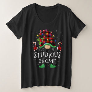 Studious Gnome Buffalo Plaid Matching Family Chris Plus Size T-Shirt