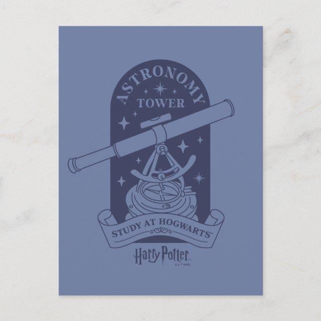 Study at HOGWARTS™ Astronomy Tower Postcard (Front)