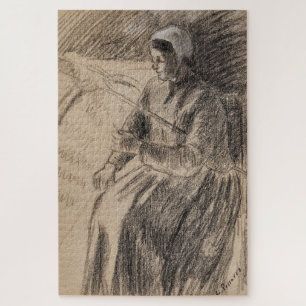 Study for a Peasant Woman Seated by Pissarro Jigsaw Puzzle