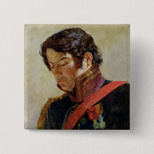 Study for a Portrait of Baron Dominique Larrey 15 Cm Square Badge
