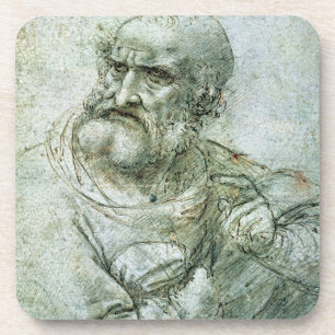 Study for an Apostle from The Last Supper, c.1495 Coaster