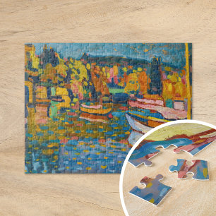 Study for Autumn Landscape with Boats   Kandinsky Jigsaw Puzzle