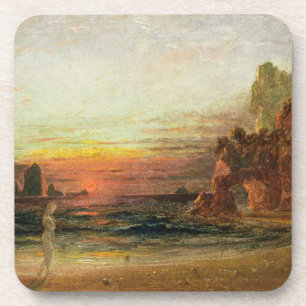 Study for 'Calypso's Grotto', c.1843 (oil on panel Coaster