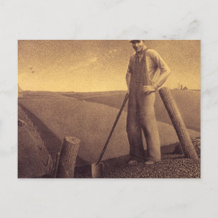 Study for In the Spring, 1939 by Grant Wood Postcard