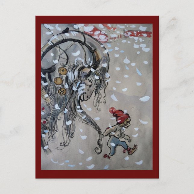 Study for Julbocken (yule goat) 1911 Postcard (Front)