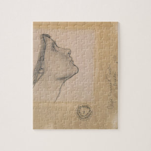 Study for 'Lamia', c.1904-05 (pencil on paper) Jigsaw Puzzle