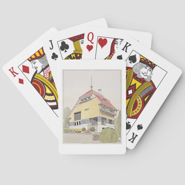 Study for Olbrich's House, Darmstadt, from 'Archit Playing Cards (Back)