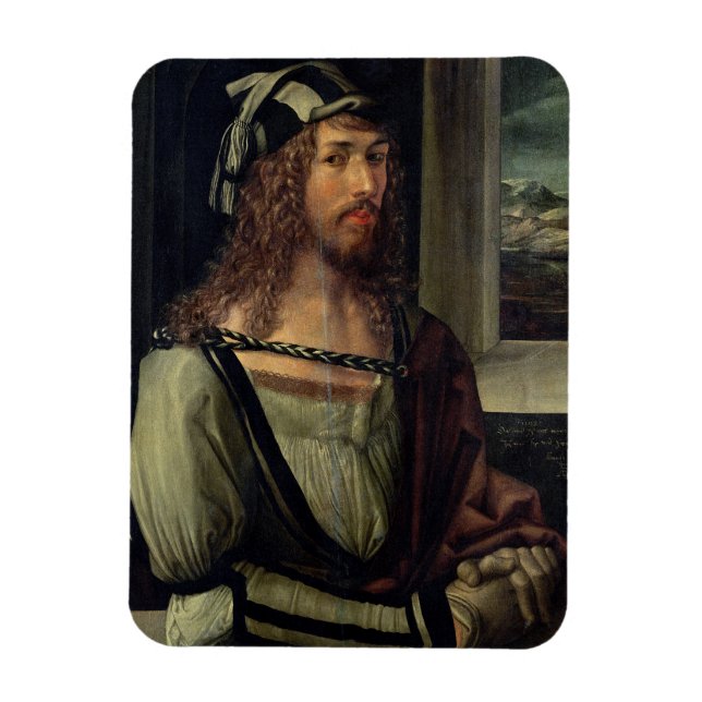 Study for Self Portrait with a Glove, c.1498 Magnet (Vertical)