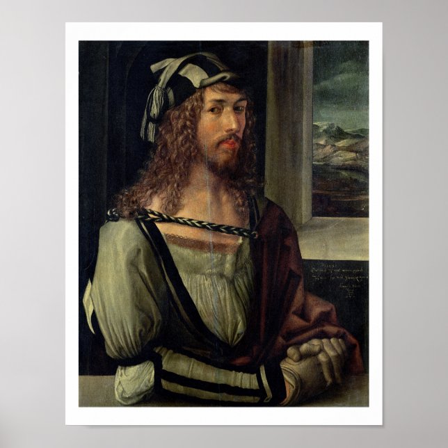 Study for Self Portrait with a Glove, c.1498 Poster (Front)