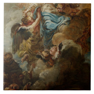 Study for the Assumption of the Virgin, c.1760 2 Tile