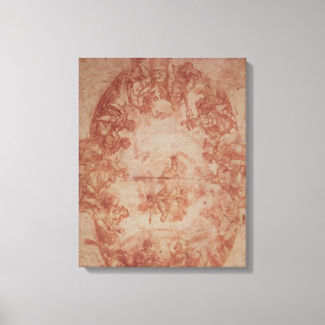 Study for the ceiling of the Casa de Pilatos Canvas Print (Front)