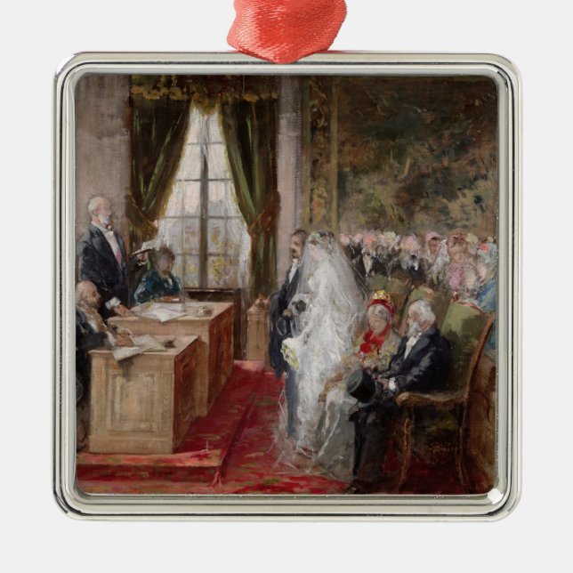 Study for the Civil Marriage Metal Tree Decoration (Front)