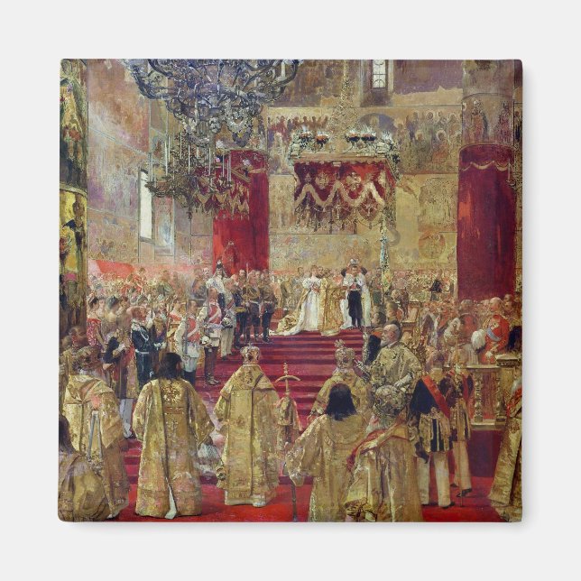 Study for the Coronation of Tsar Nicholas II Magnet (Front)