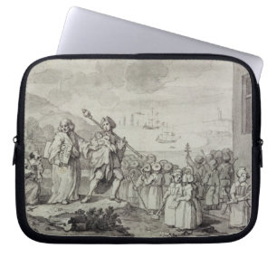 Study for the Foundlings (pen, ink & wash on paper Laptop Sleeve