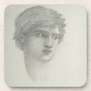 Study for the Head of Perseus (pencil on paper) Coaster