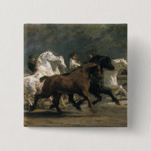 Study for the Horsemarket, 1900 15 Cm Square Badge